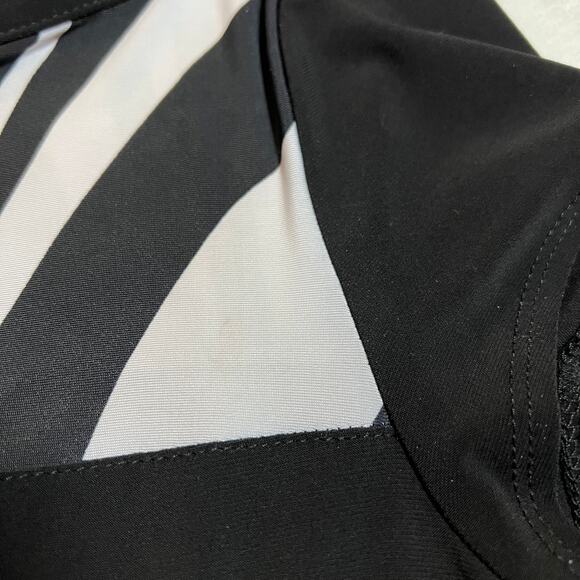 Joseph Ribkoff Round Neck Stripe Tropical Zebra Print Dress Size 10 Colorful - Picture 8 of 9